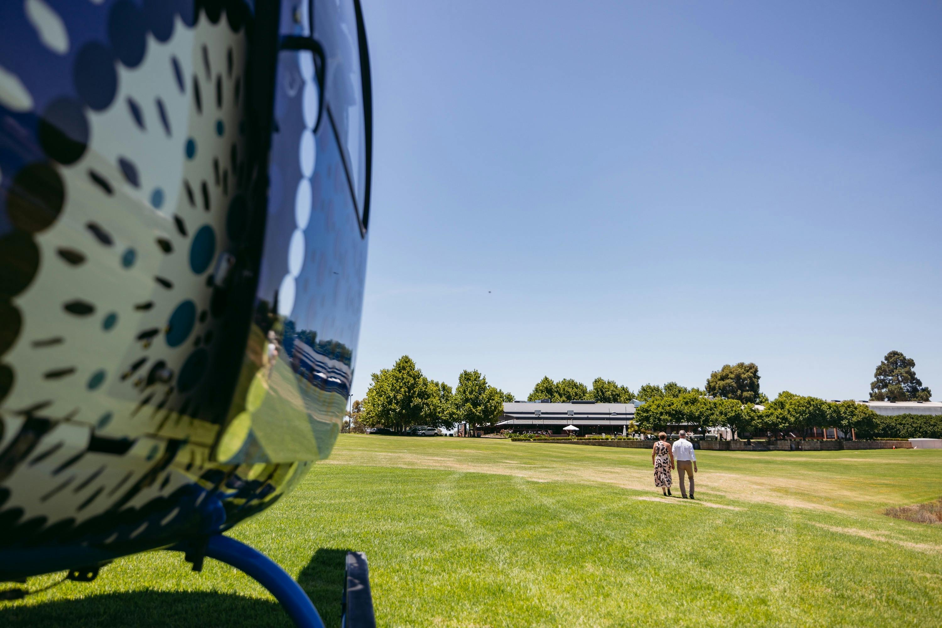 Sandlaford Wines by helicopter