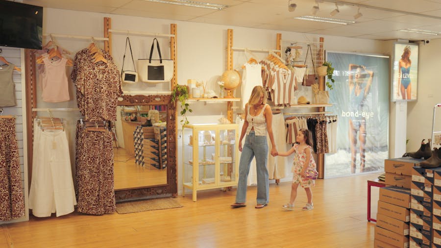 Walking into the store