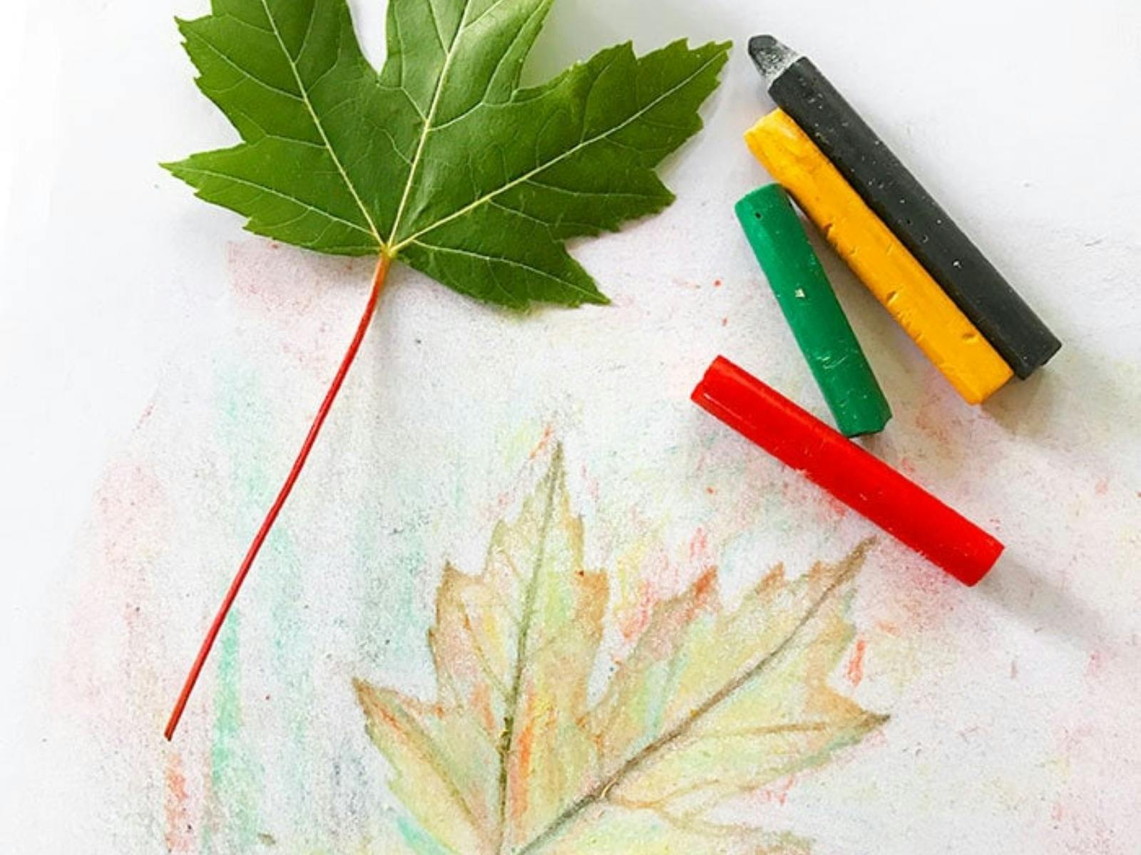 Crayon Leaf Rubbing Craft