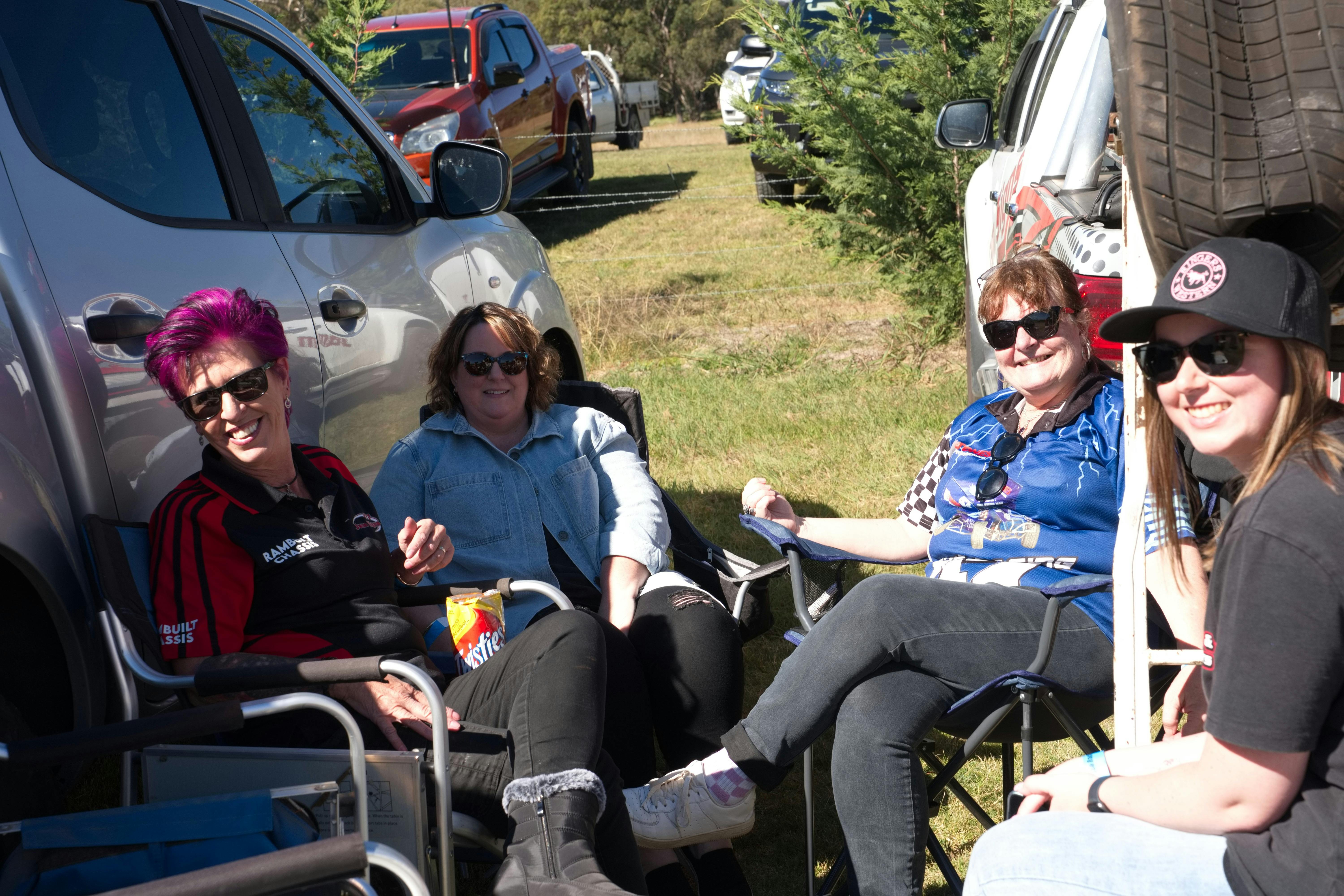 Crowd Relaxing between races