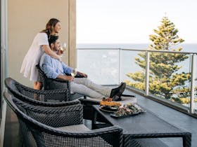 Relax on your own private balcony
