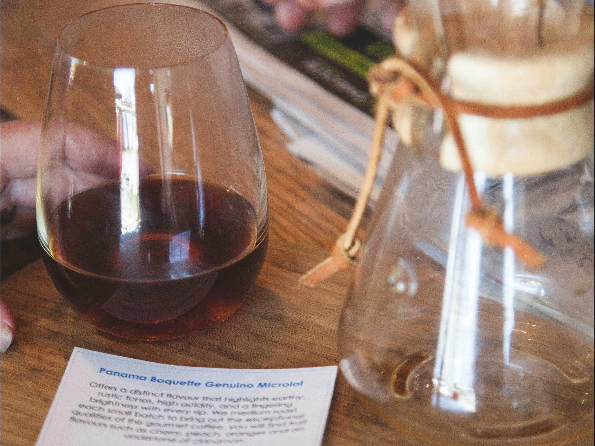 Enjoy house roasted specialty coffee with alternative brewing techniques