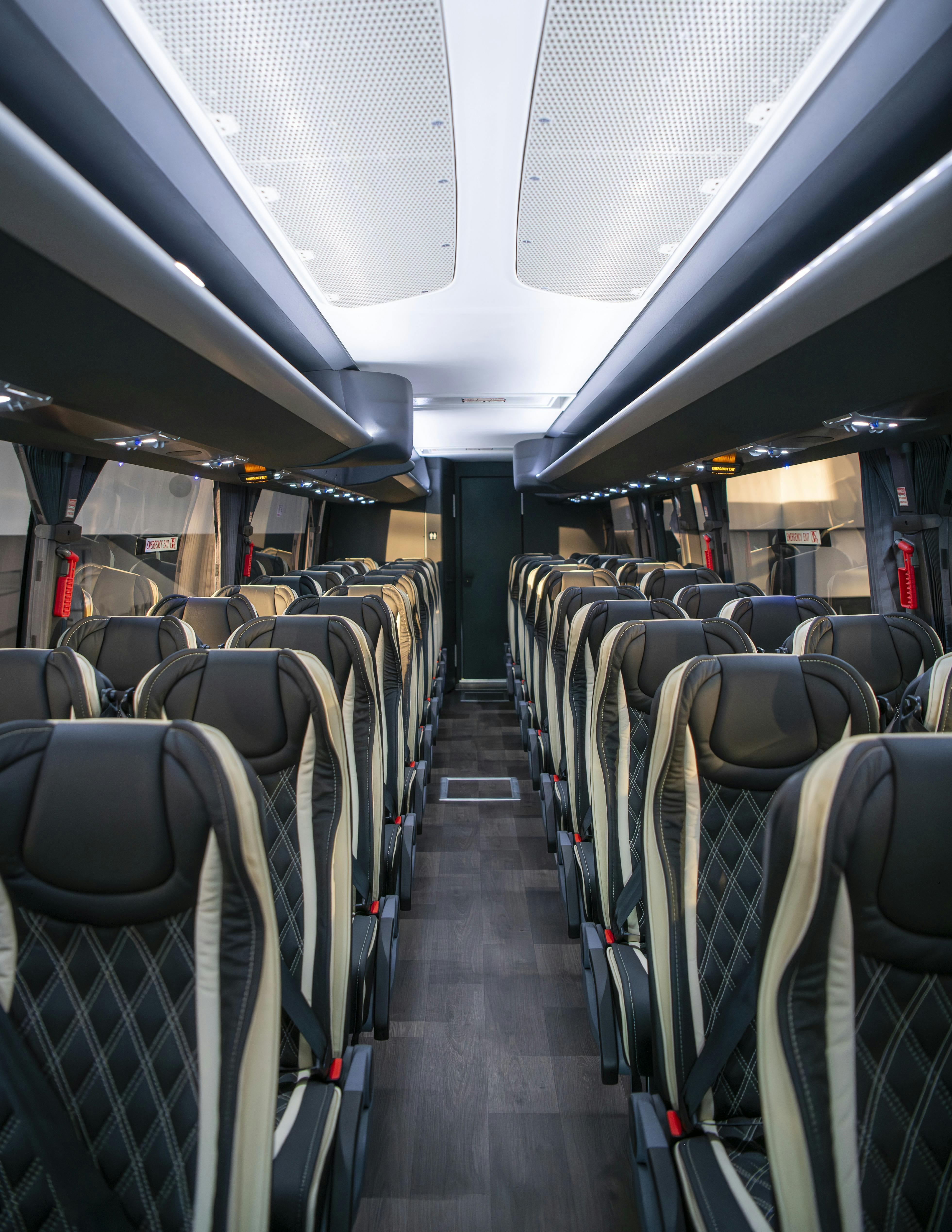 Feature the finest leather seats, meticulously crafted to provide unparalleled comfort & elegance.
