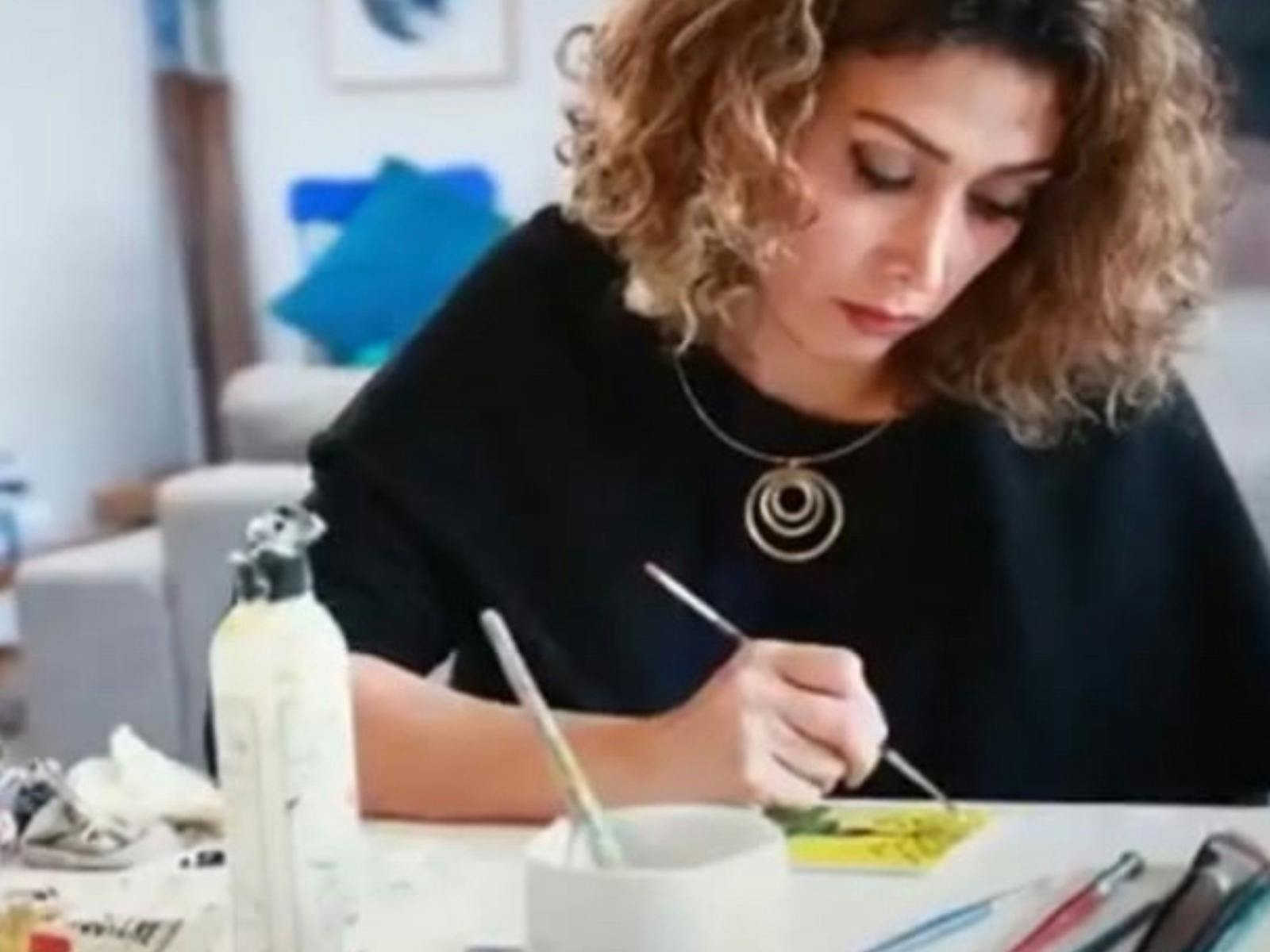 Abstract Painting with Leila Ashtiani