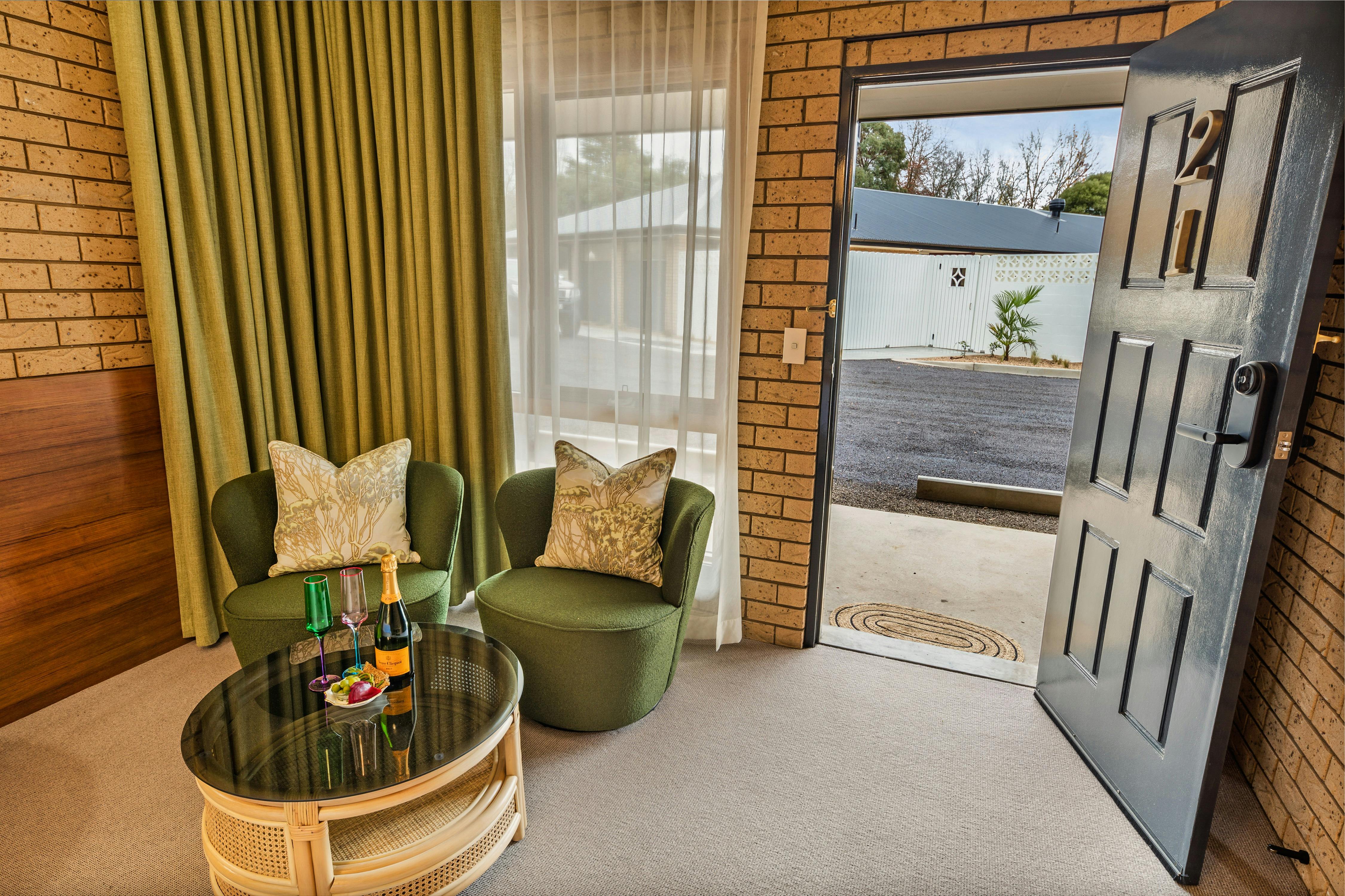 Individually styled Hara House lounge area