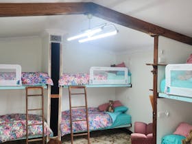 4 of 6 single beds