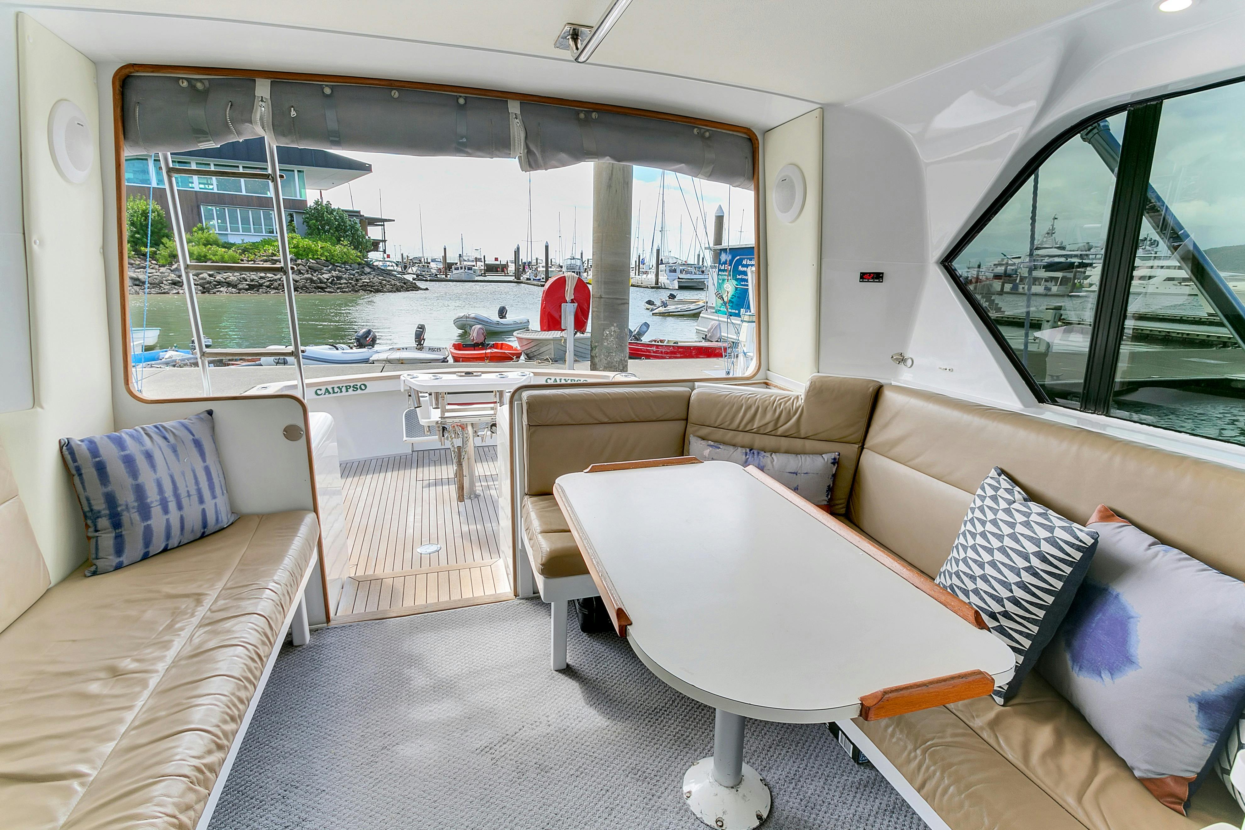 Our fully equipped 47ft sports fishing vessel can handle the waters surrounding Port Stephens