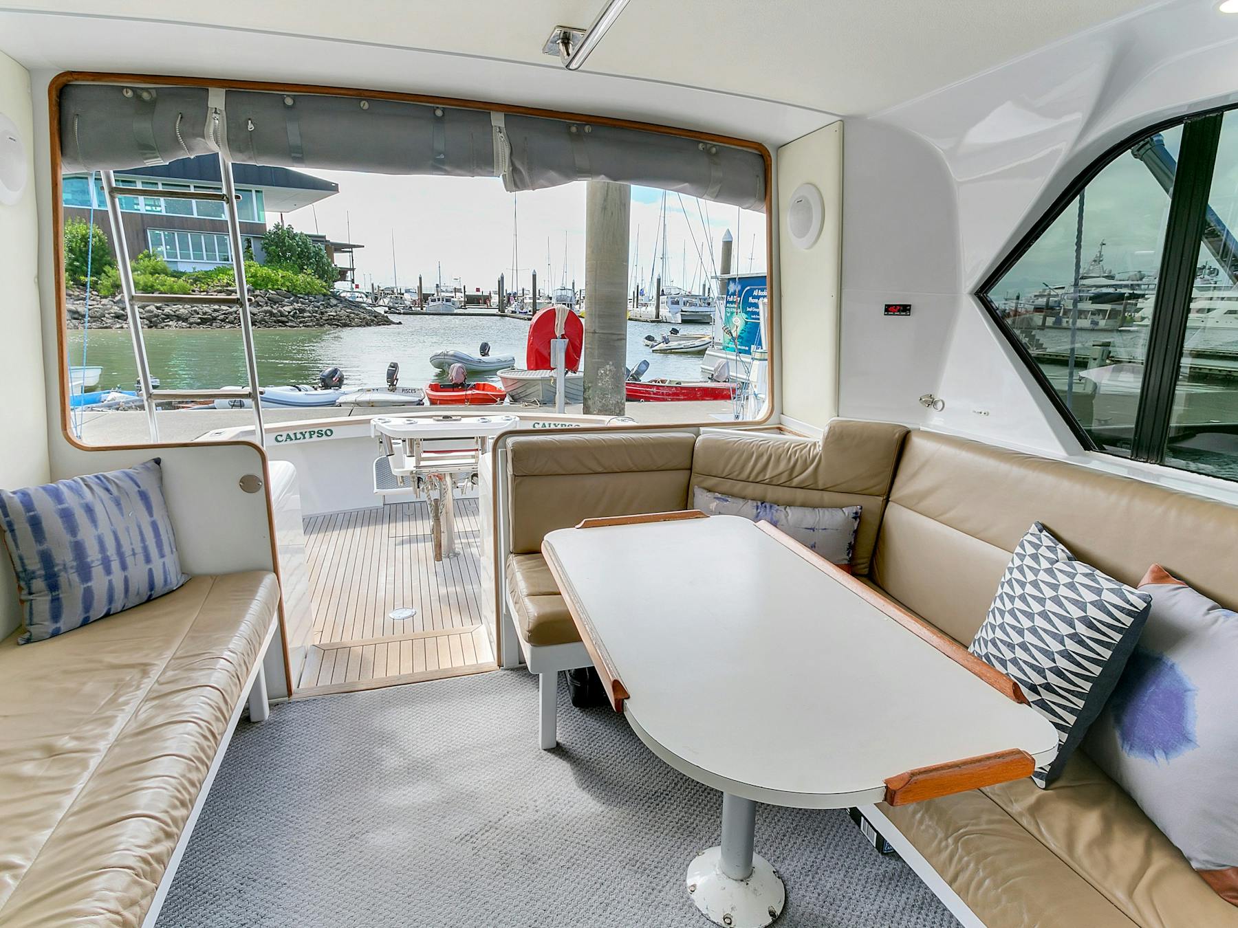 Our fully equipped 47ft sports fishing vessel can handle the waters surrounding Port Stephens