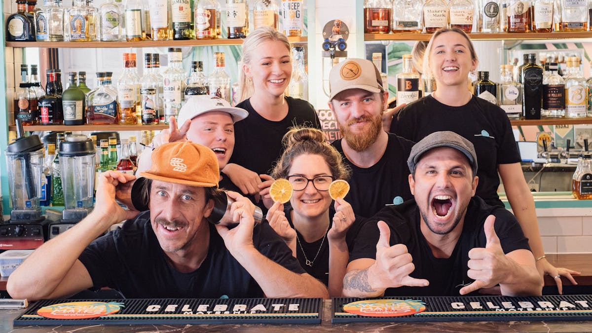 Meet the team! Our Beach Bar family at their finest.