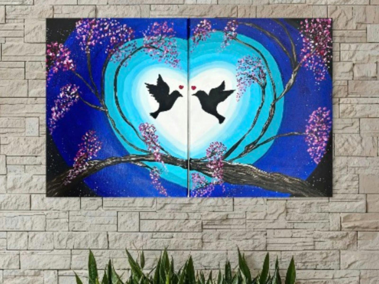 staged photo of artwork