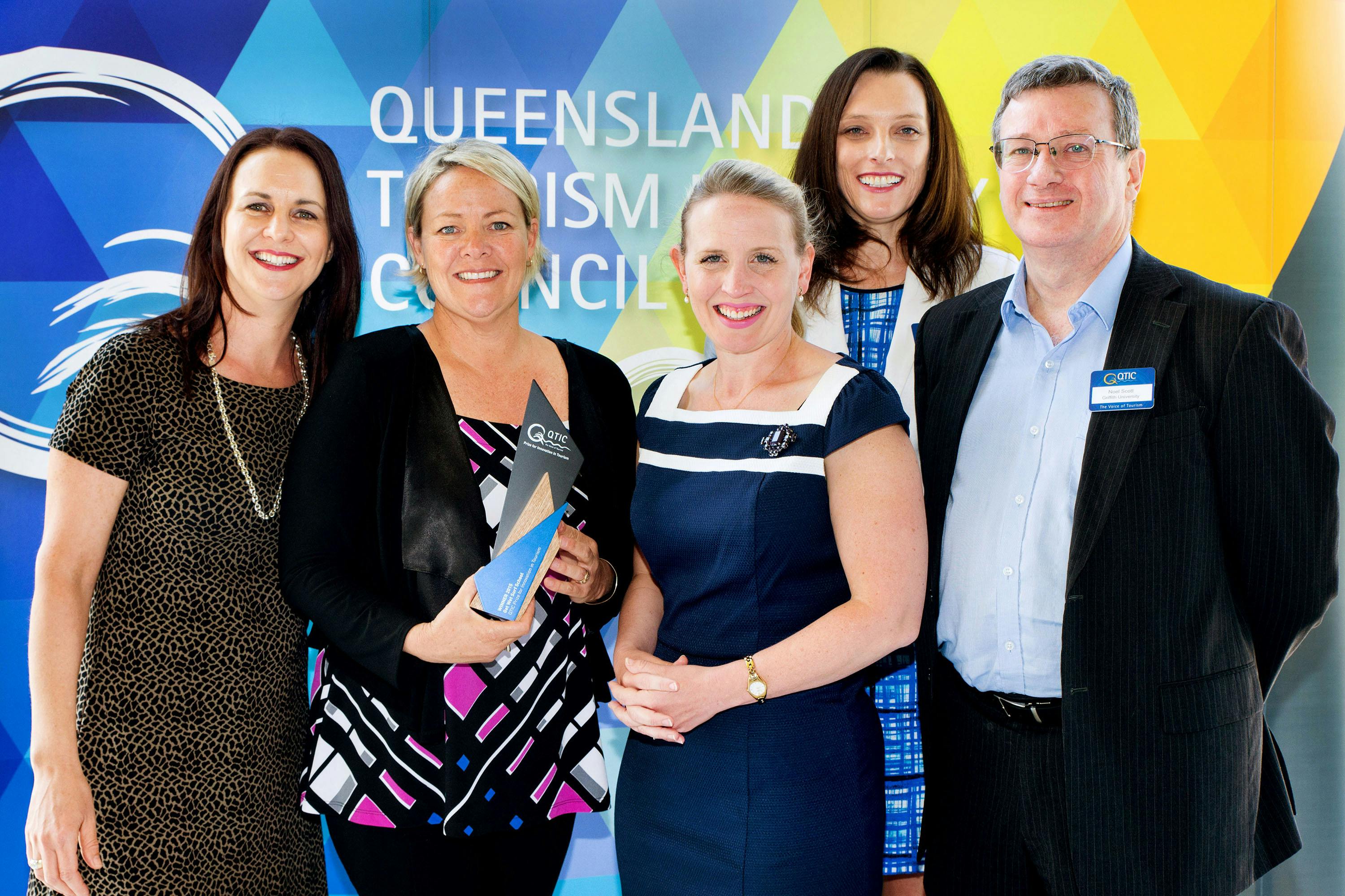 Winners of the 2015 QTIC prize for innovation