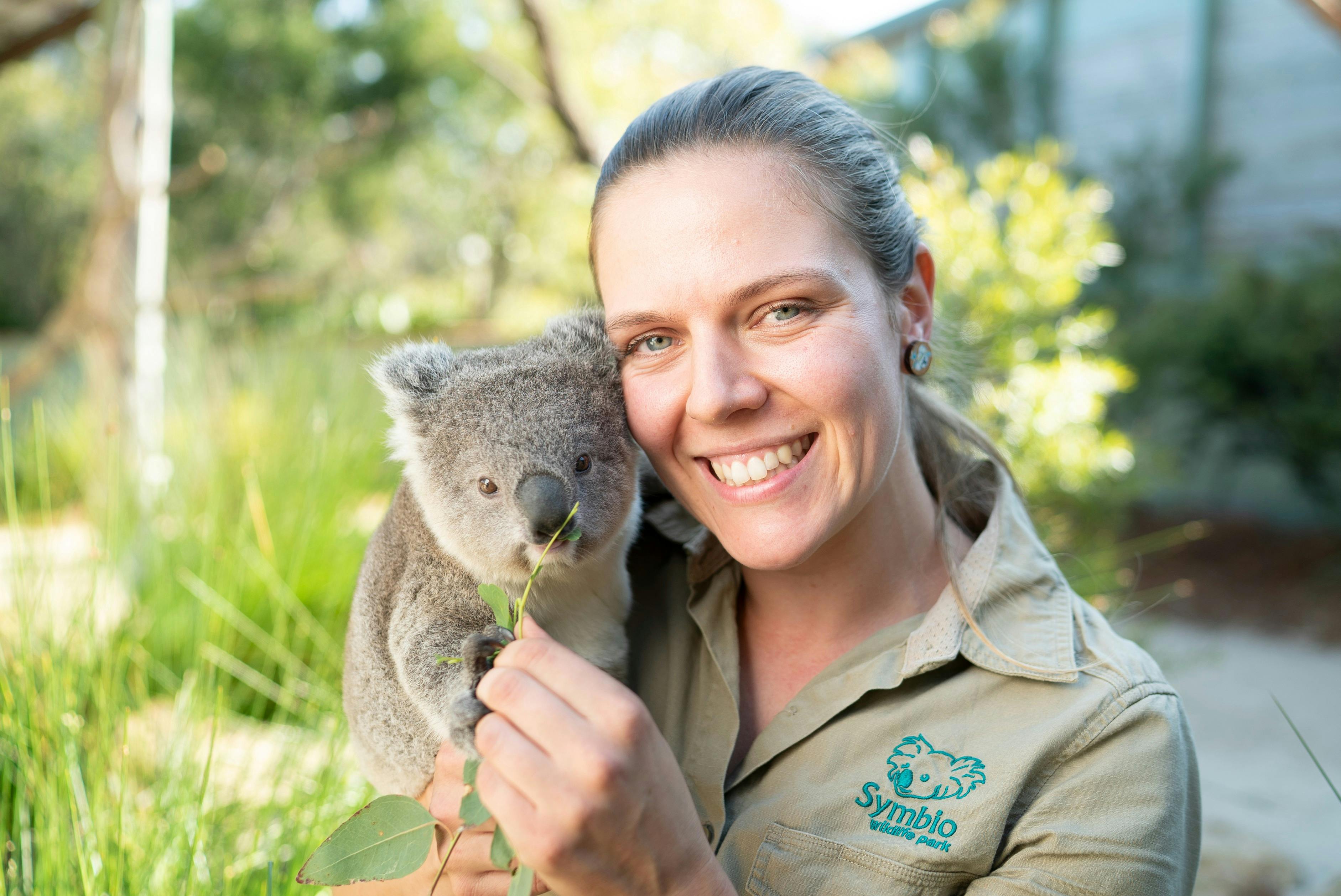 Koala cuddles and photos at Symbio Wildlife Park