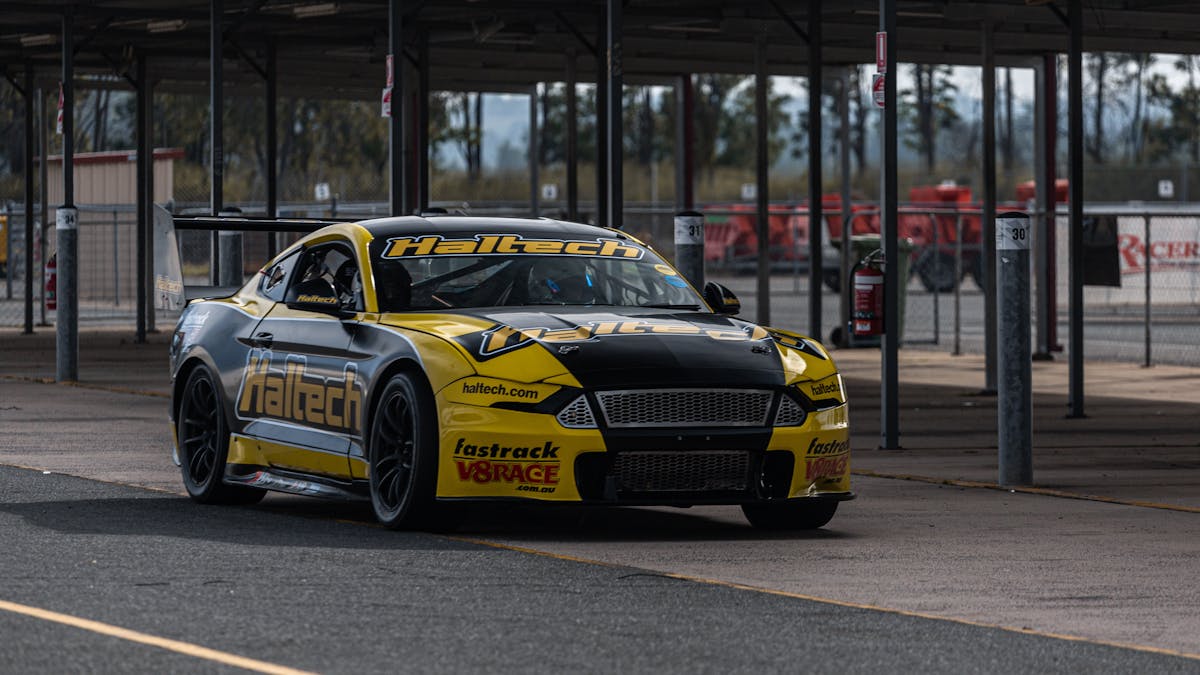 Haltech Mustang in pitlane