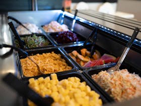 Choose from 8 different salads. Self Serve & complimentary with every main meal.