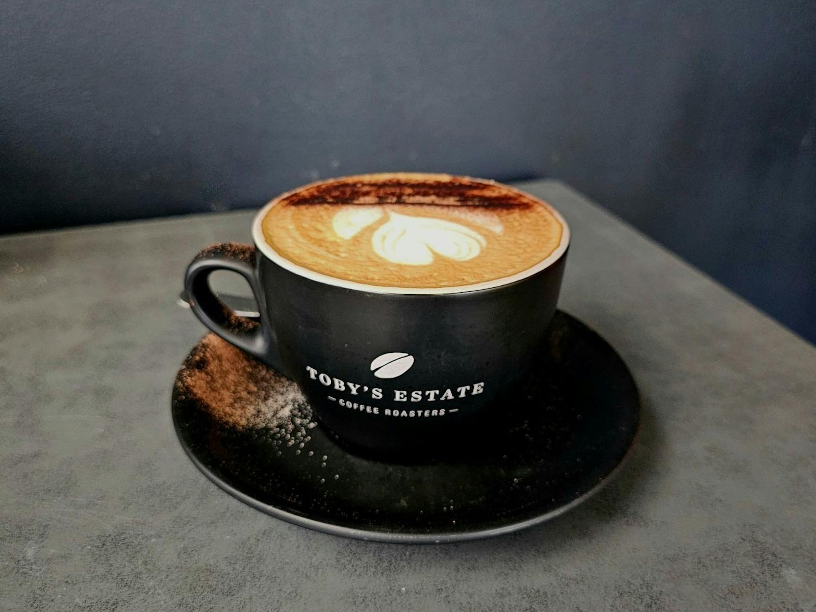 Toby Estate coffee at Bruce' Cafe - Northwest Tasmania