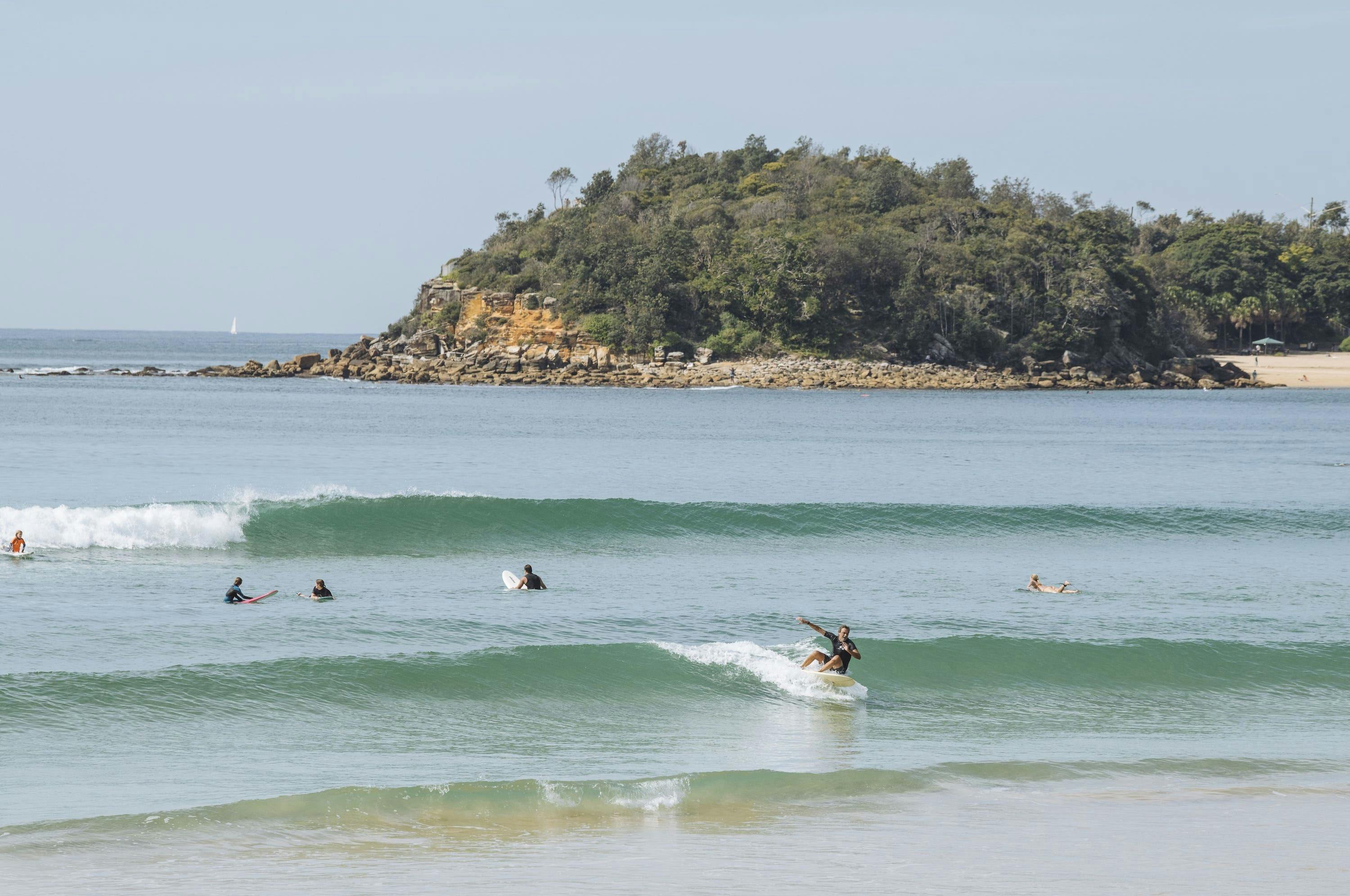 Surfing at Manly