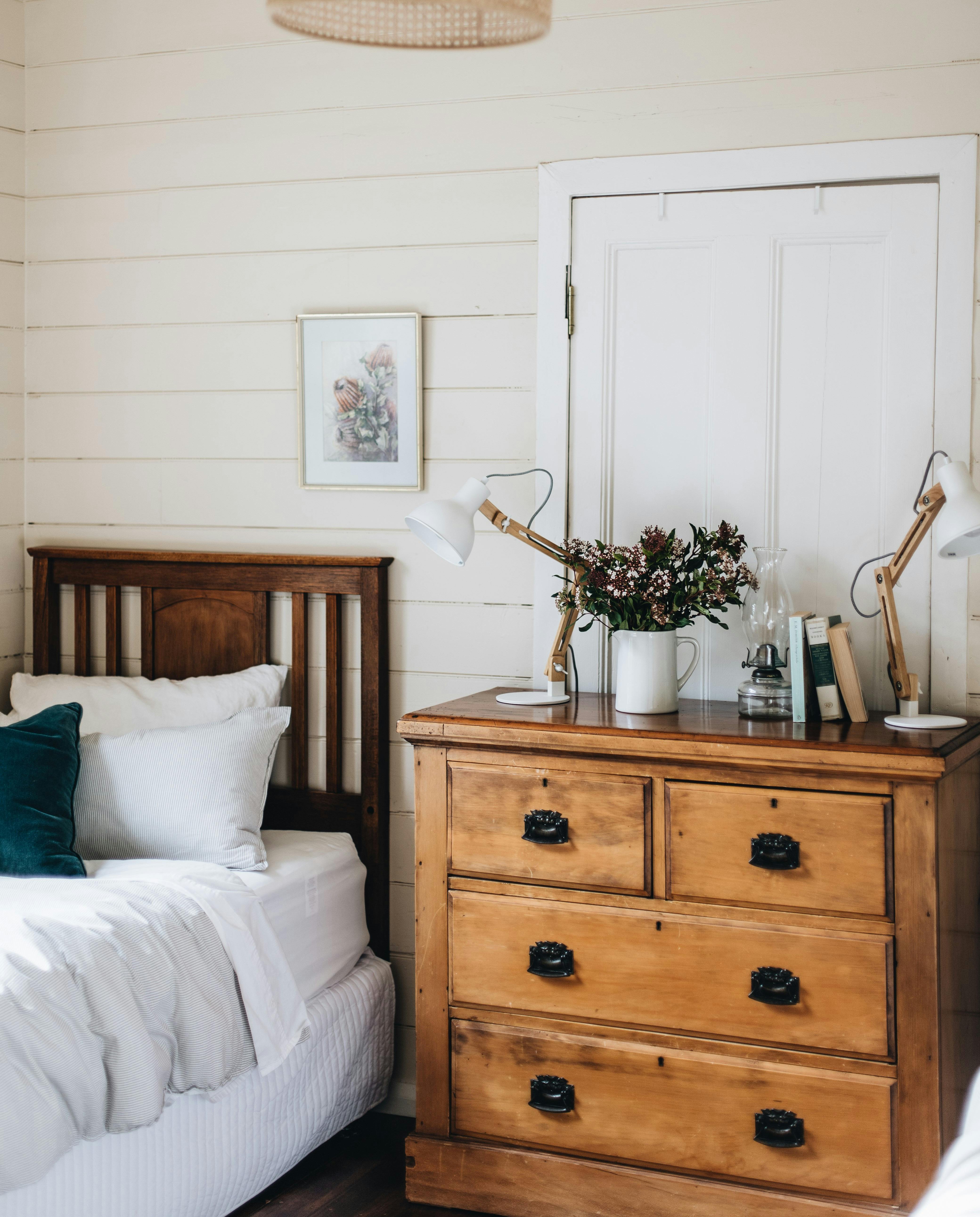 Our third bedroom has long single beds, ideal for adults and teens