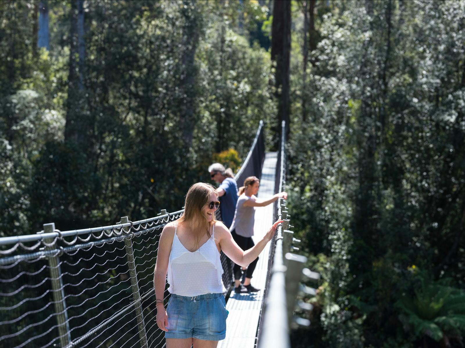 Swinging Bridge walk is a crowd favourite make sure to do this walk while staying onsite at Tahune