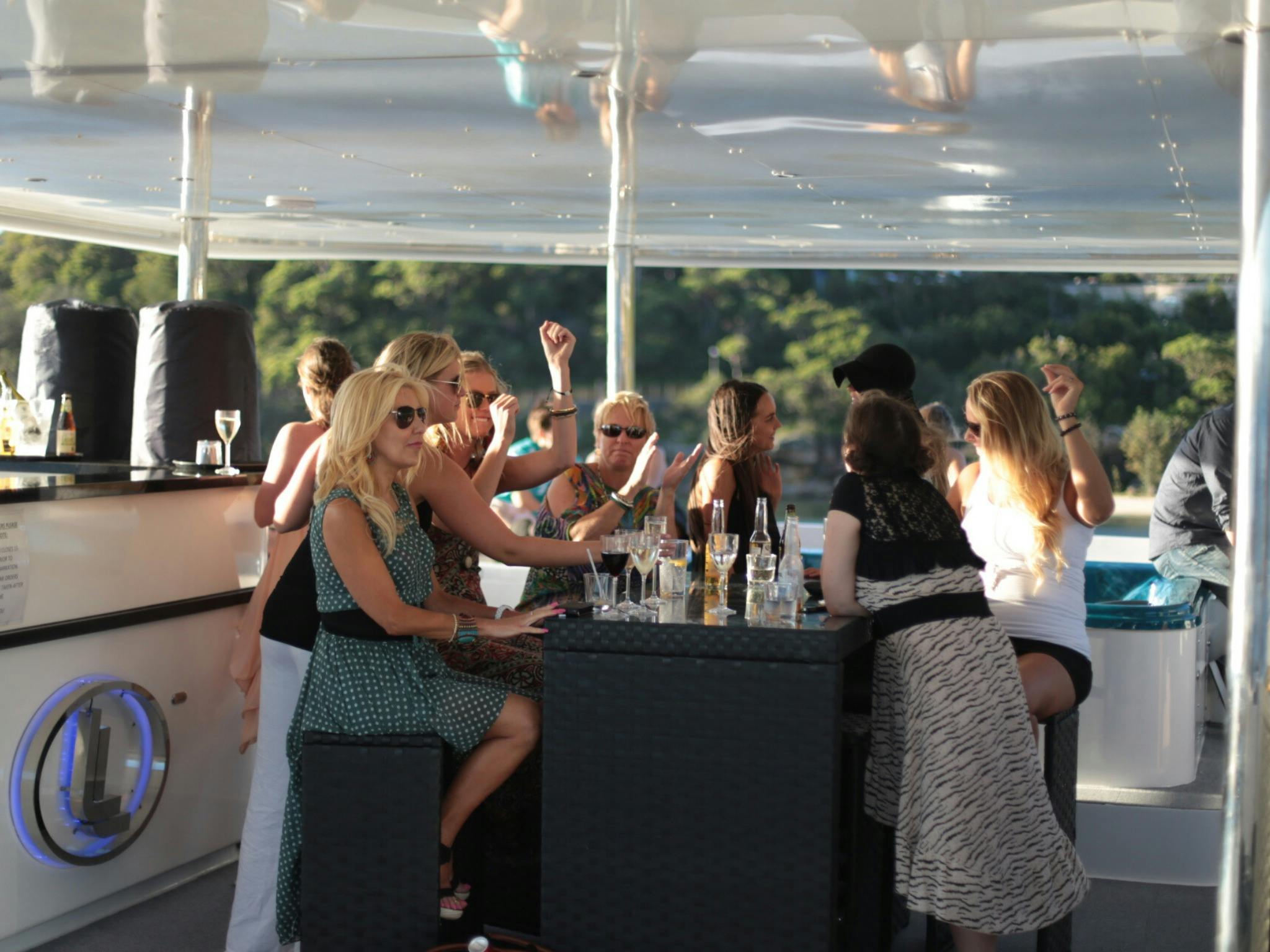 Hens party boat hire