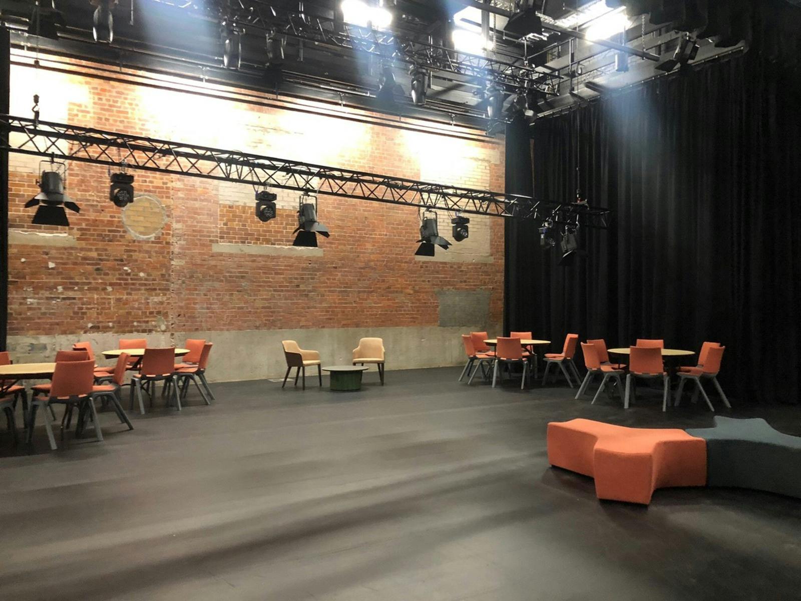 The Butterbox Theatre is a versatile blackbox theatre with an annual program of performing  arts..