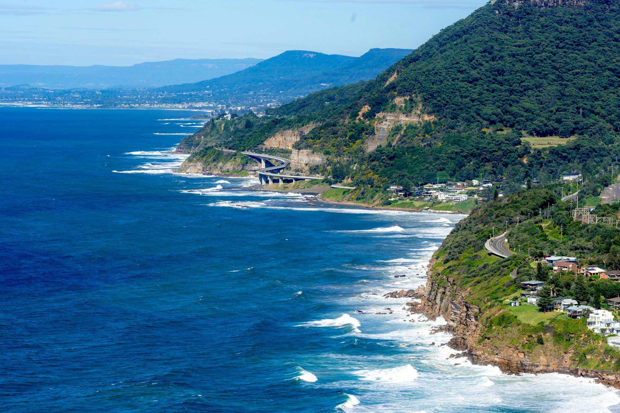 Sea Cliff Bridge coastal view near Wollongong