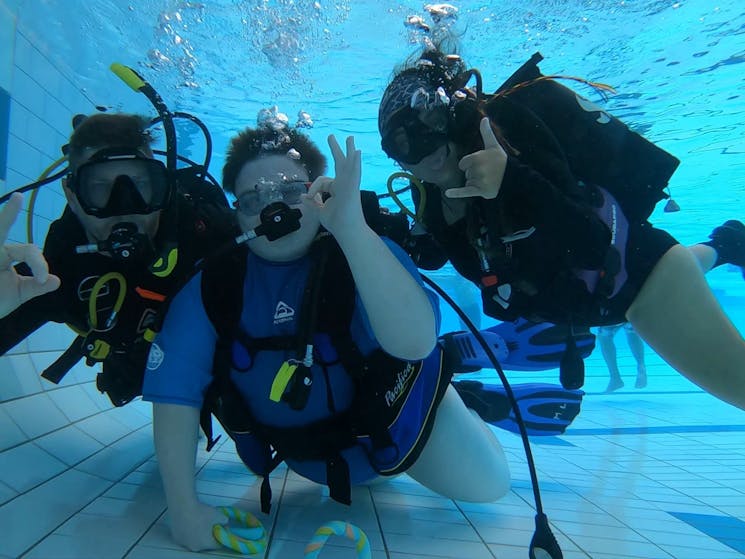 Scuba Diving with Challengers