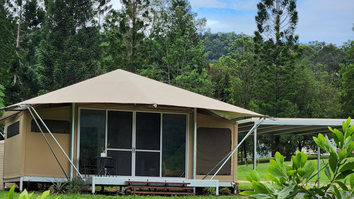 Photograph of exterior of Eco Lodge