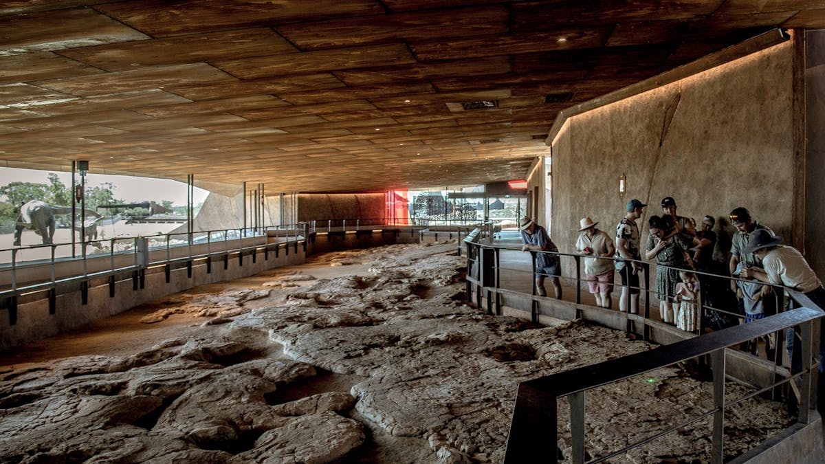The "March of the Titanosaurs" exhibition