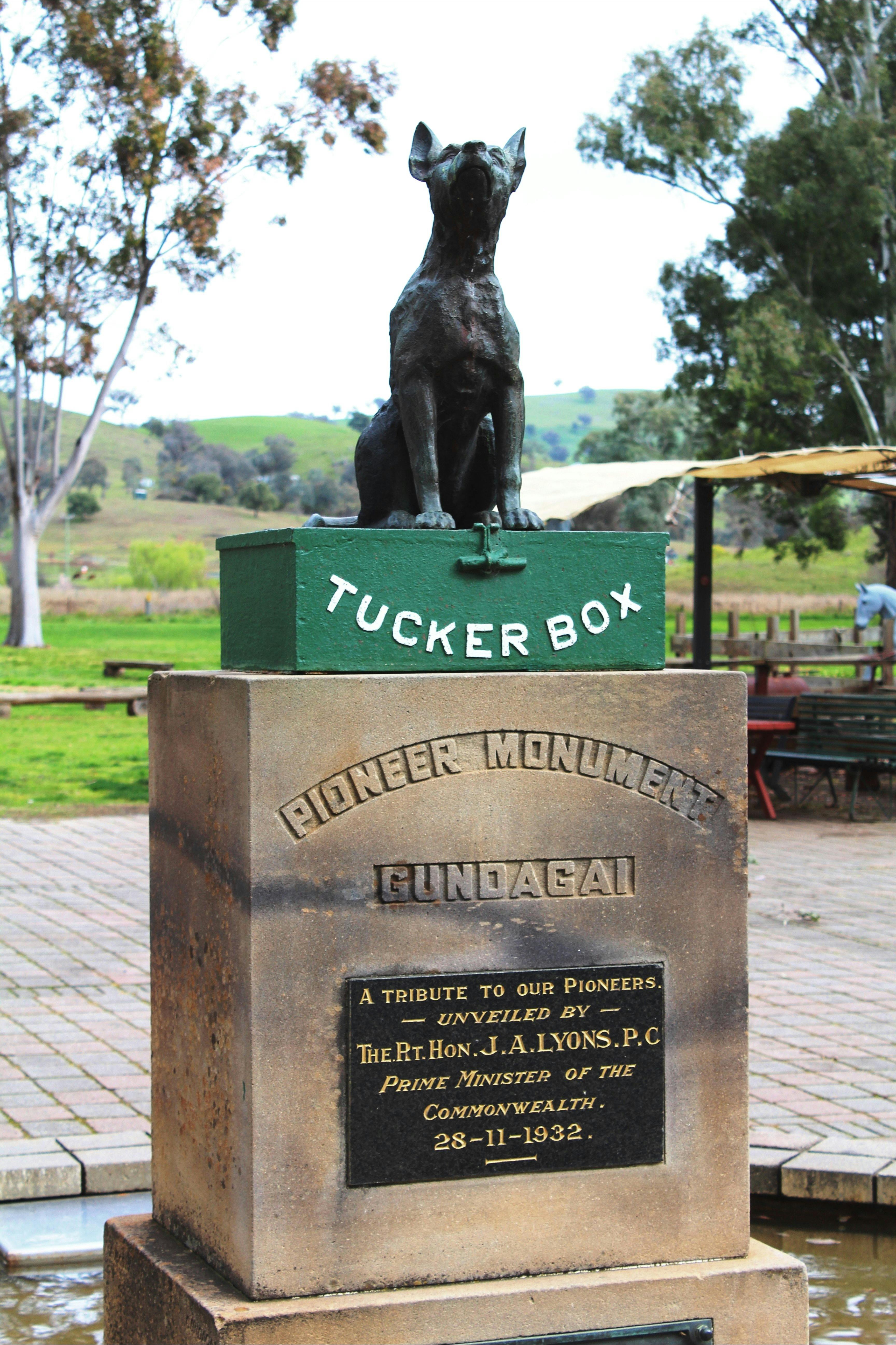 Dog on the Tucker Box