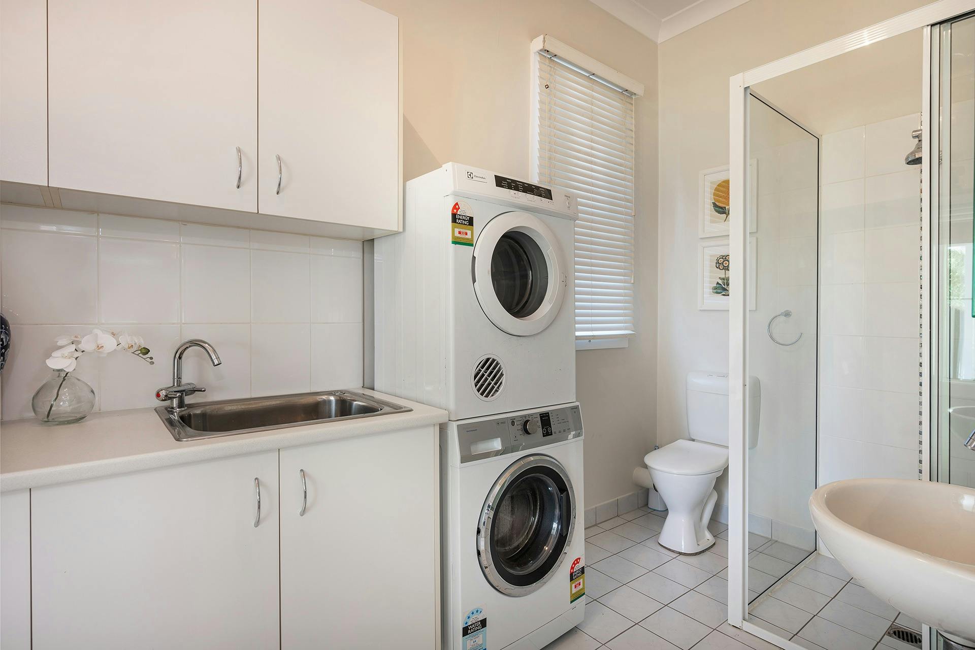 Laundry and second bathroom