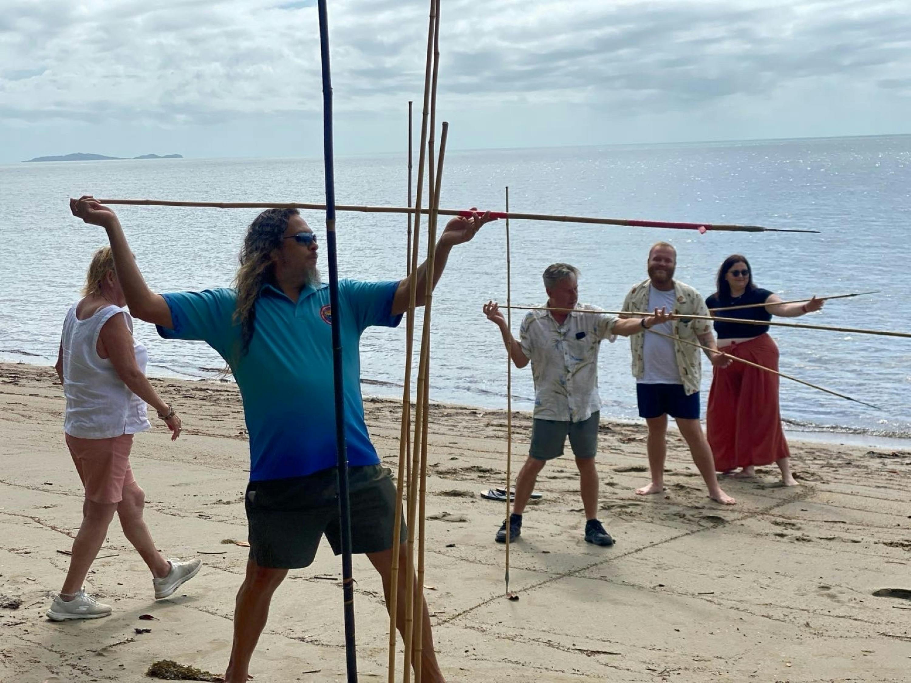 Learn to throw a spear
