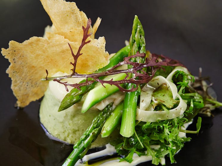 asparagus custard