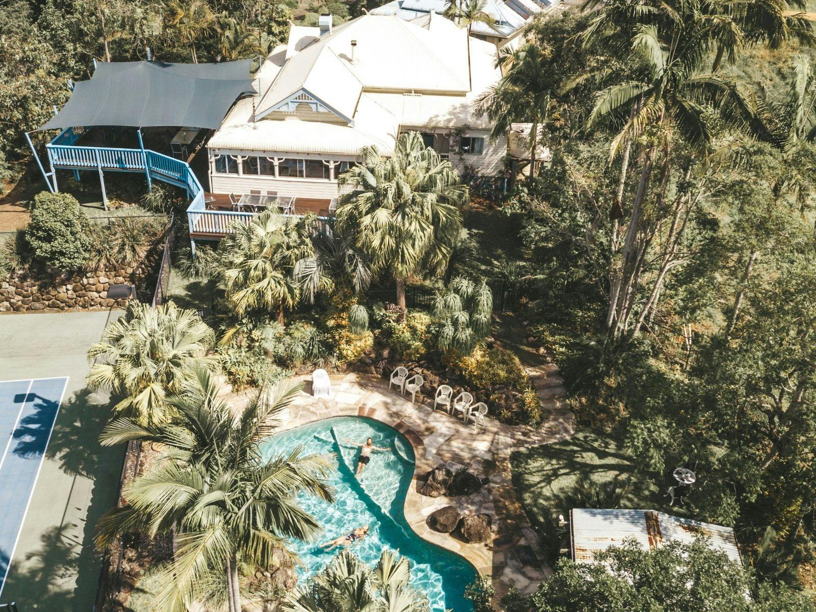 Midginbil Eco Resort facilities, homestead with dining & bridal room