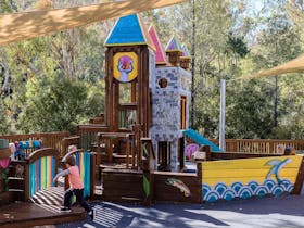 Image of childrens playground equipment at Tamworth Marsupial Park and Adventure Playground