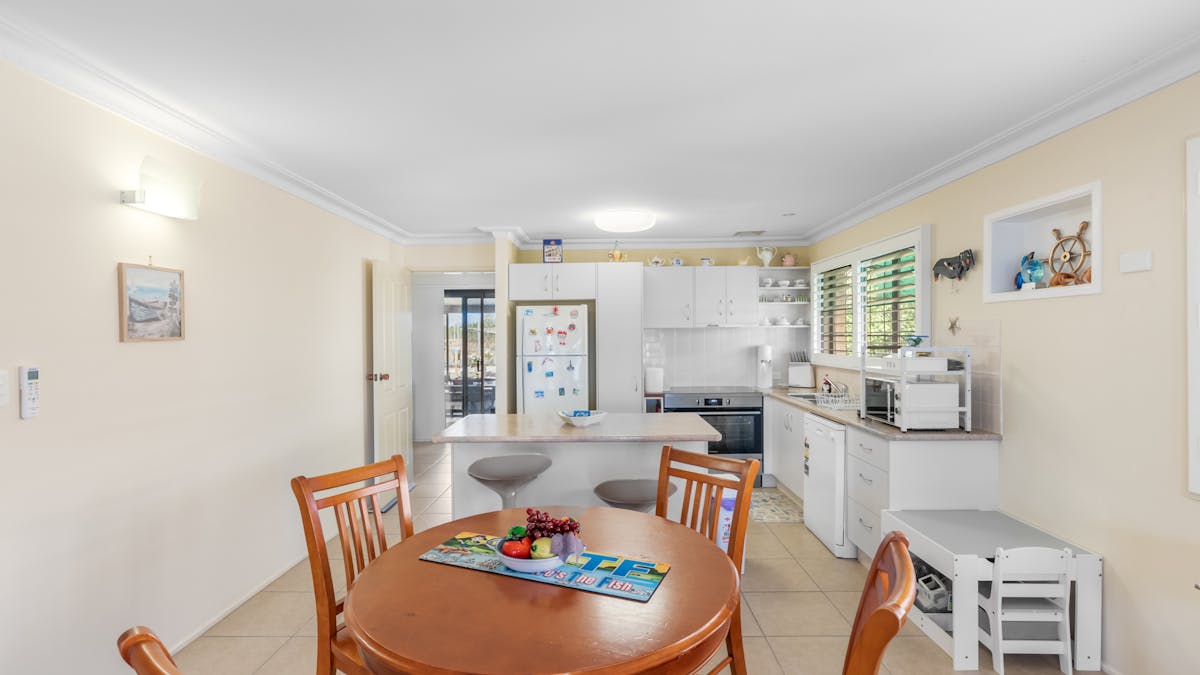 Dining and kitchen area