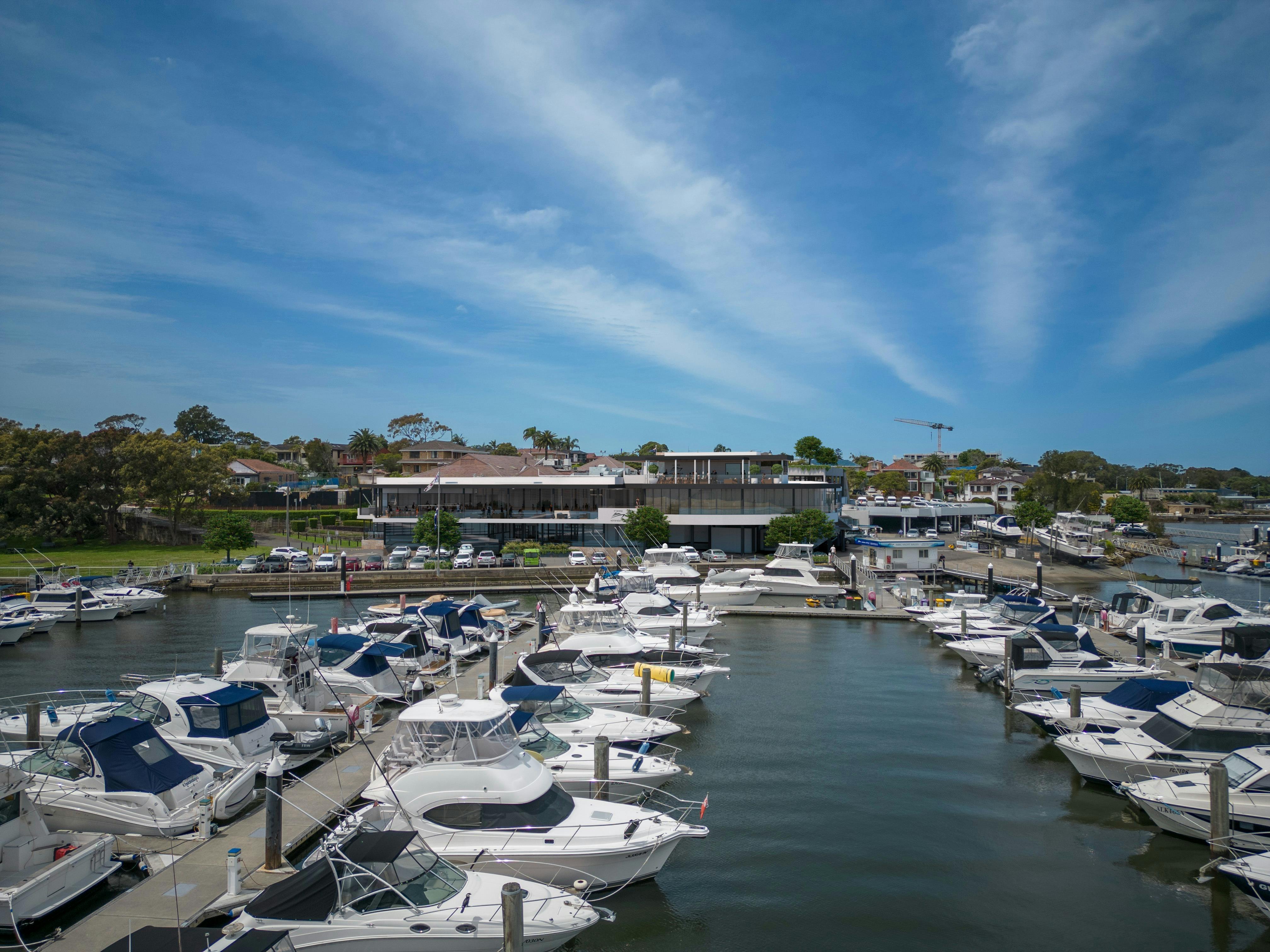 If you are coming to the Club by water this is your view