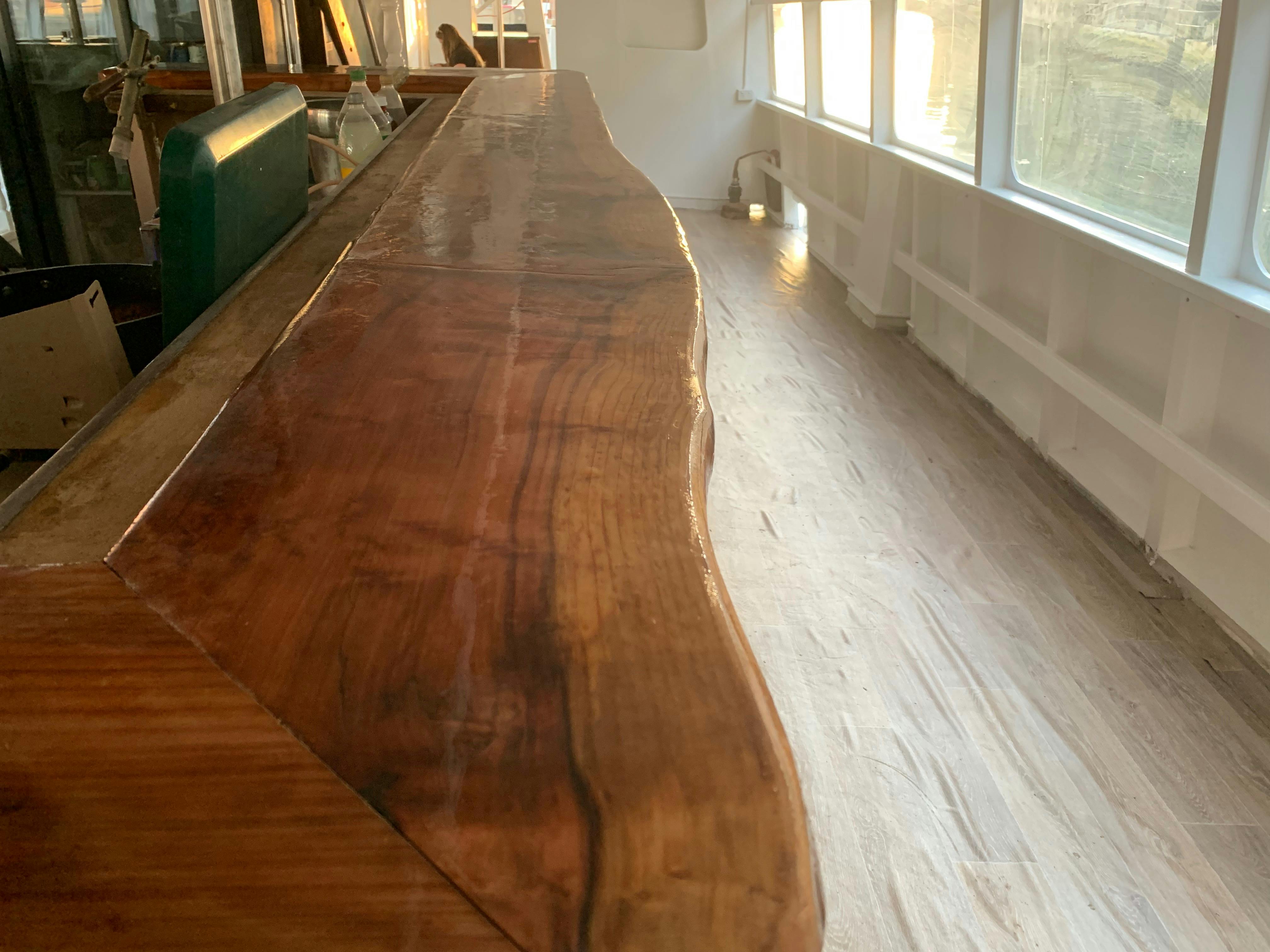 Our brand new live edge timber bar