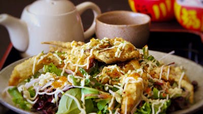 with Japanese Wasabi Dressing