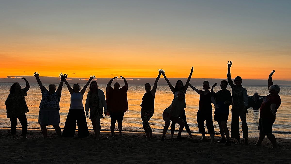 Group silhouette photo, West Point