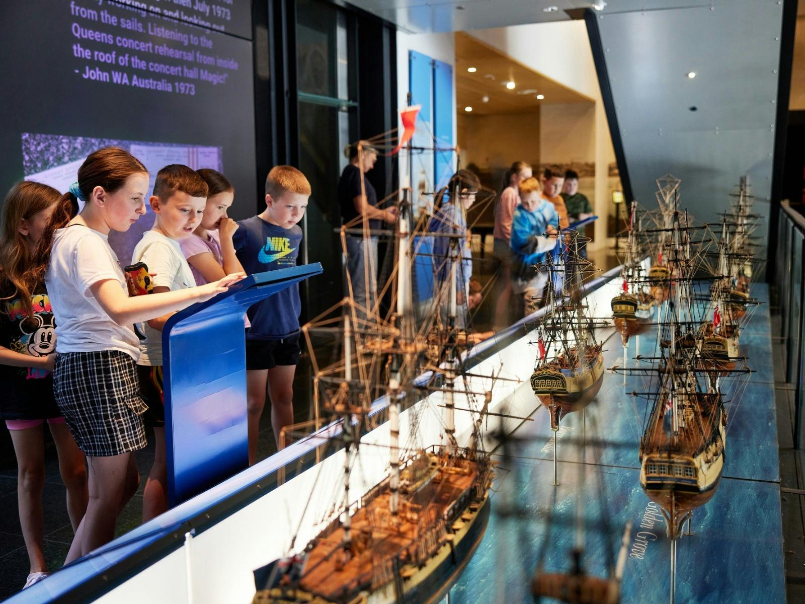 Visitors at the Museum of Sydney