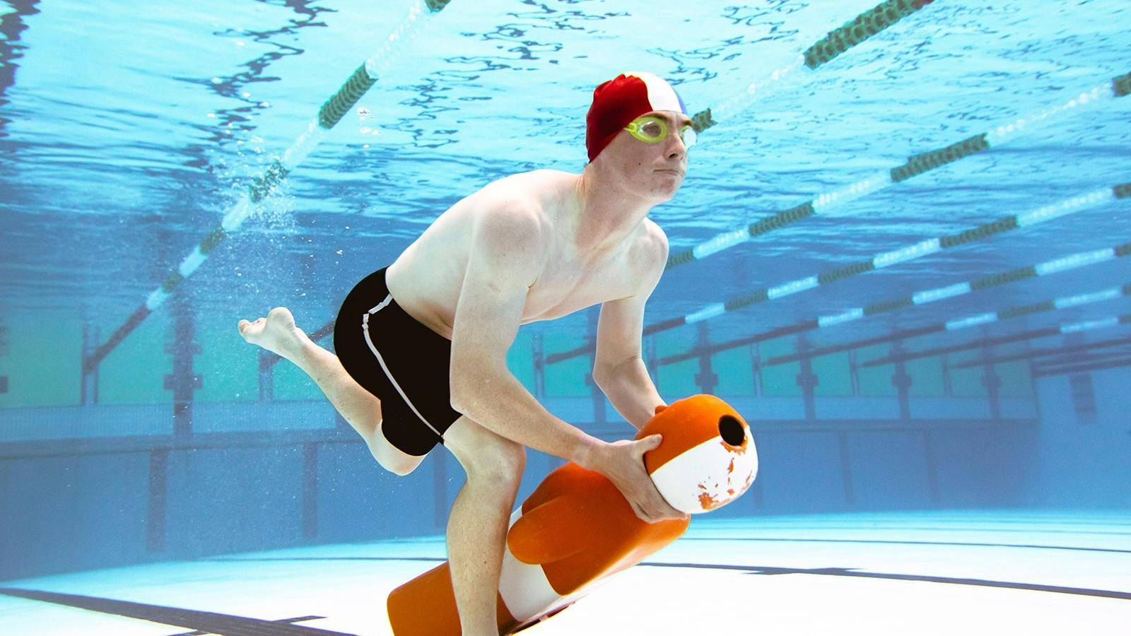 The Australian Pool Rescue Championships showcase surf lifesavers pool rescue skills with manikins