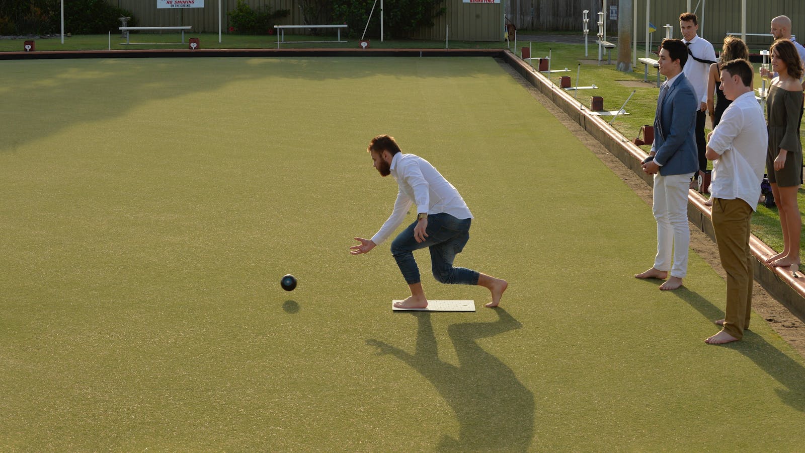 Enjoy a game of bowls on our greens with friends!