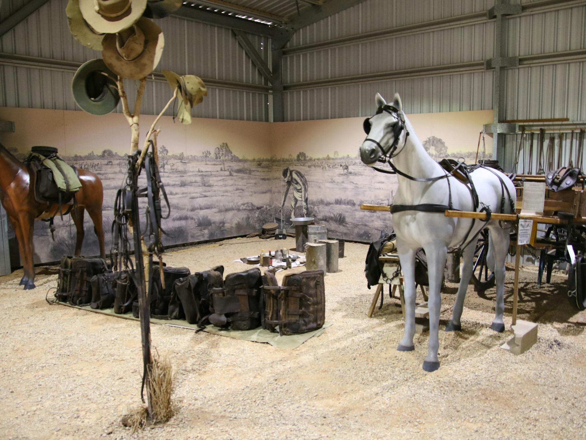 Packhorse night camp scene Packhorse night camp scene