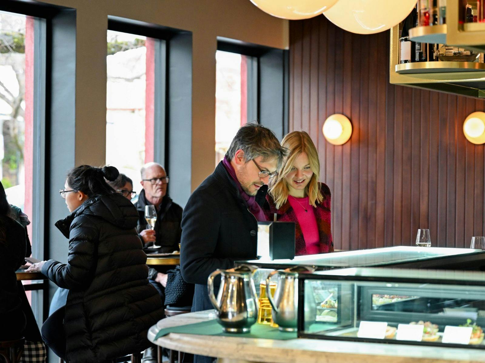 Diners sampling the selection of Chicchetti