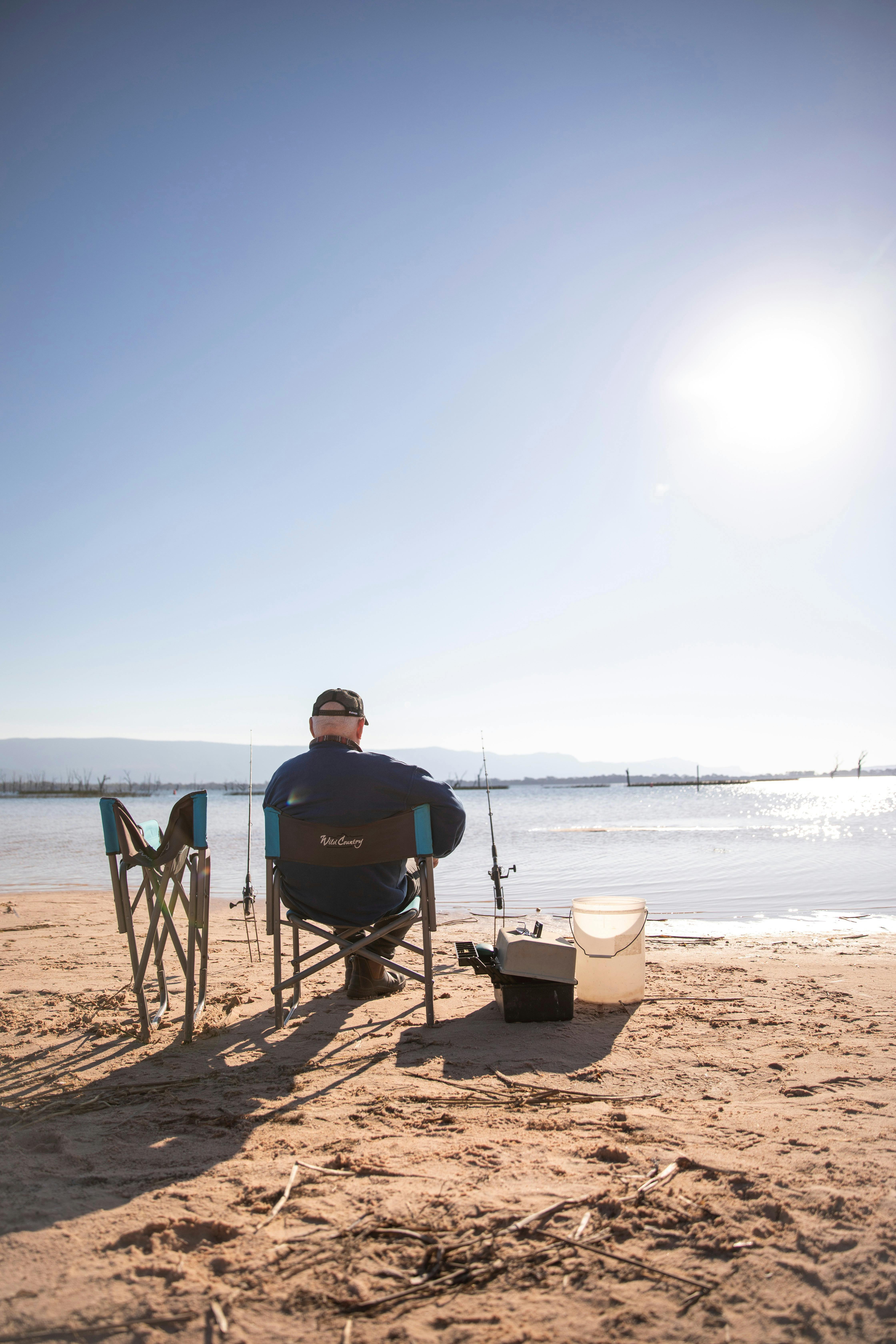 Sitting at Lake Fyans