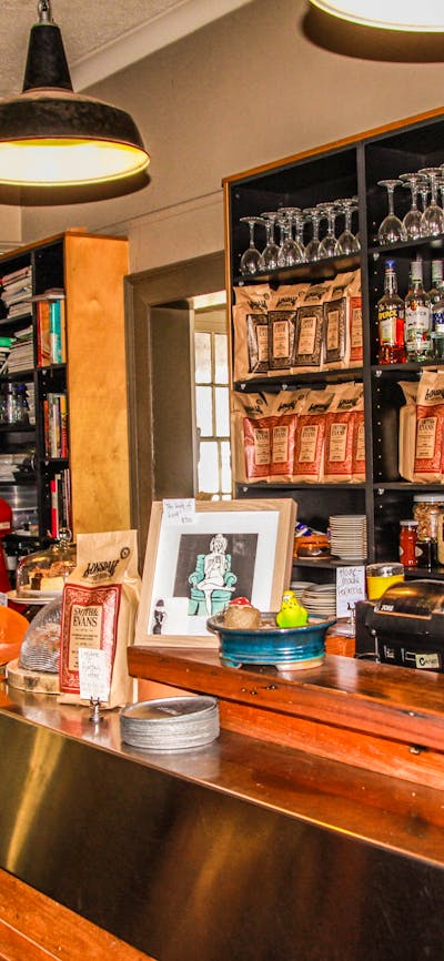 Front counter of the Albion Cafe