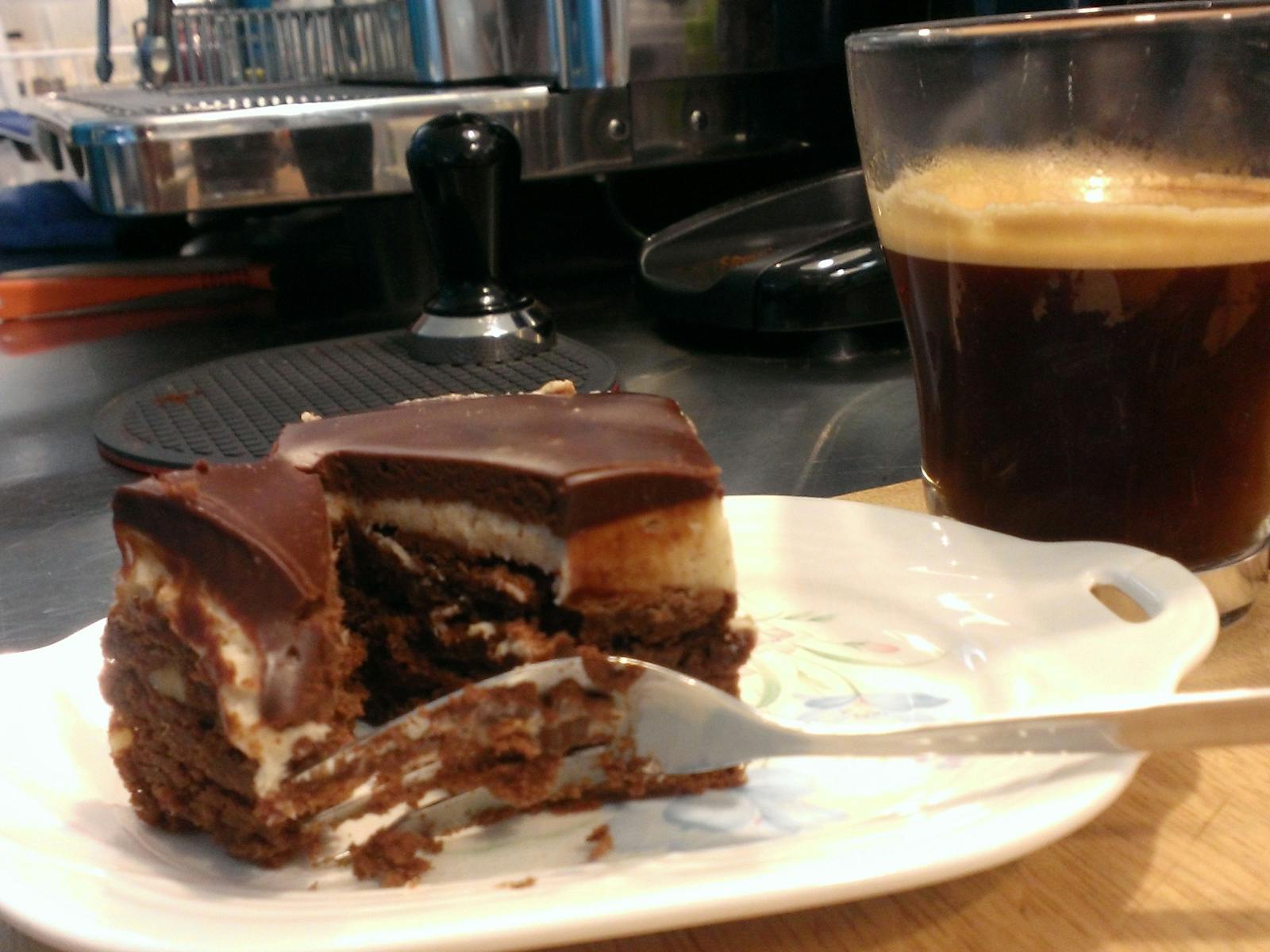 Cappuccino  Brownie and Coffee
