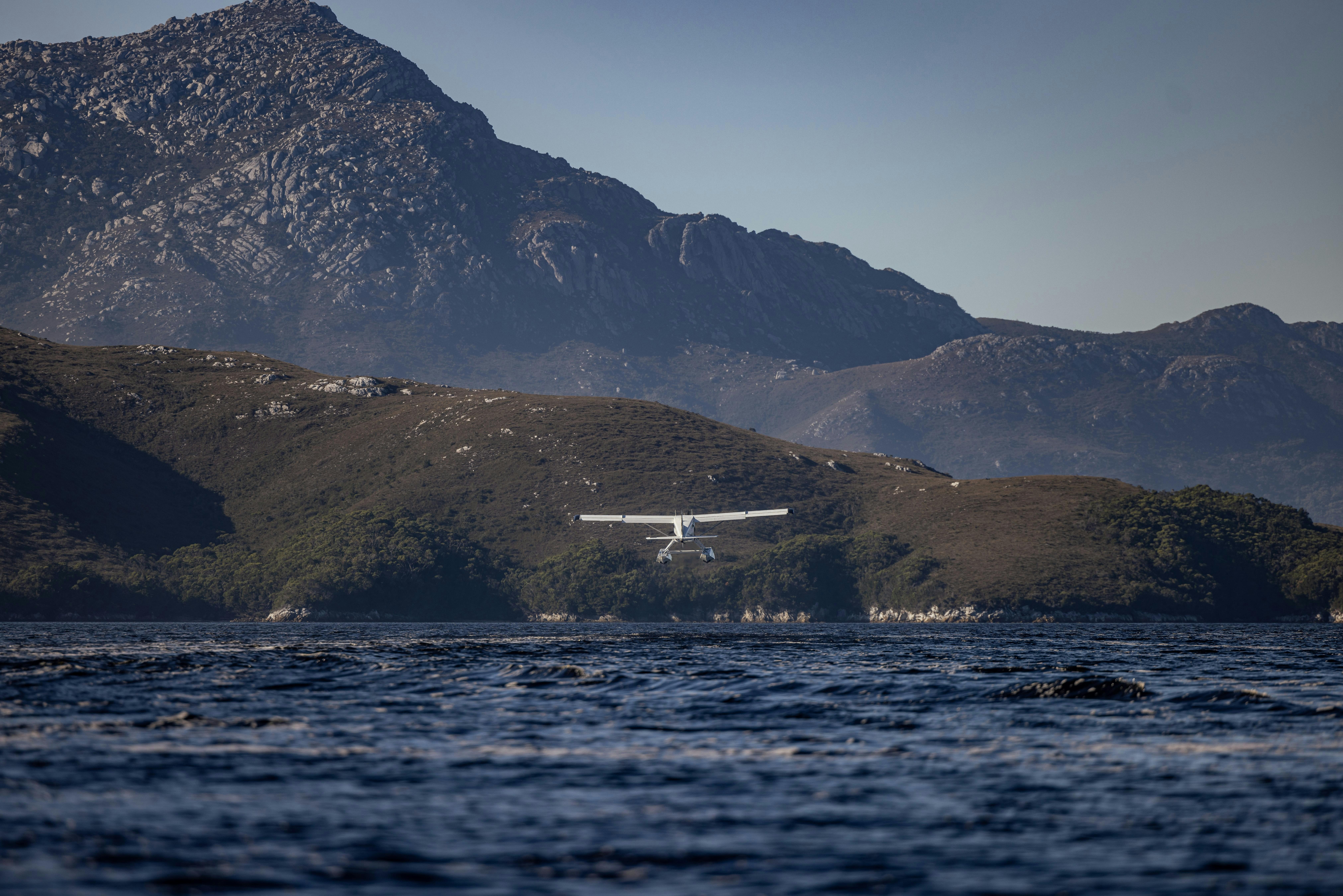 Seaplane flights between Hobart Waterfront and Tasmania's southwest wilderness