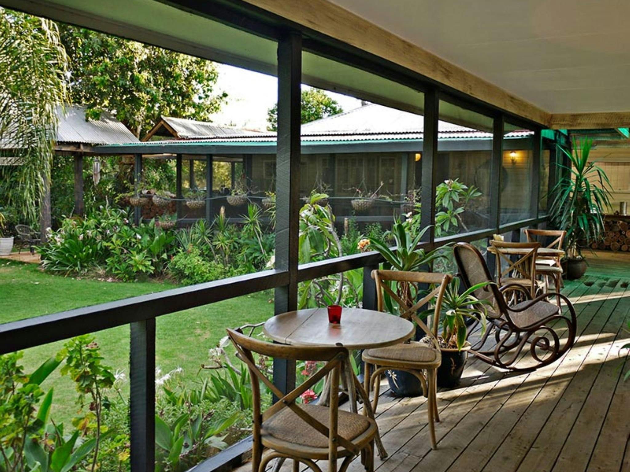 Enjoy a fresh buffet style continental breakfast on the homestead verandah.