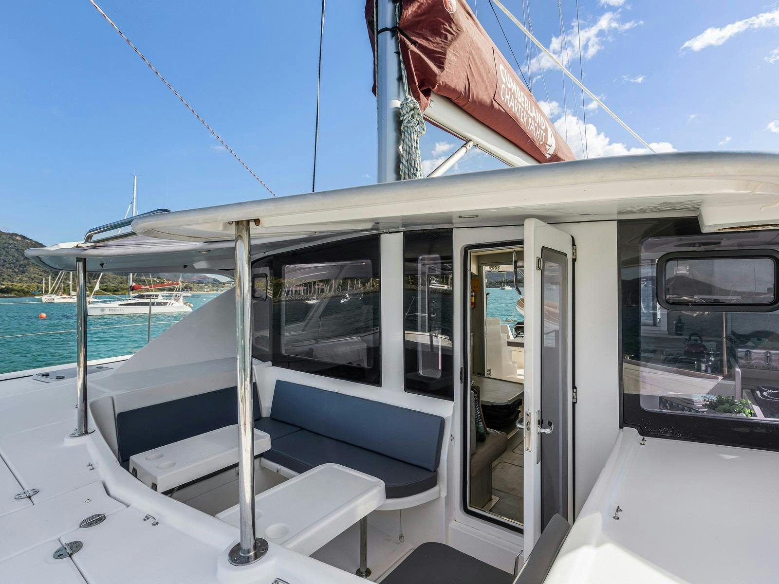 Leopard 44 - forward cockpit